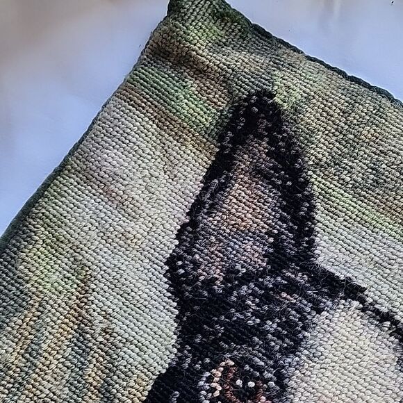 Vintage Needlepoint Boston Terrier Square - Picture 6 of 8